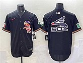 Men's Chicago White Sox Team Big Logo Black Mexico Limited Stitched Jersey,baseball caps,new era cap wholesale,wholesale hats