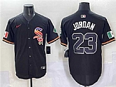 Men's Chicago White Sox #23 Michael Jordan Black Mexico Limited Stitched Baseball Jersey,baseball caps,new era cap wholesale,wholesale hats