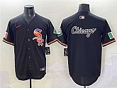 Mens Chicago White Sox Team Big Logo Black Mexico Limited Stitched Jersey,baseball caps,new era cap wholesale,wholesale hats