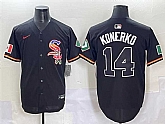 Men's Chicago White Sox #14 Paul Konerko Black Mexico Limited Stitched Jersey,baseball caps,new era cap wholesale,wholesale hats