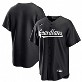 Men's Cleveland Guardians Blank Black Lights Out Limited Stitched Baseball Jersey Dzhi,baseball caps,new era cap wholesale,wholesale hats
