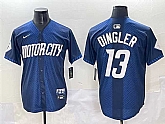 Men's Detroit Tigers #13 Dillon Dingler 2024 Navy City Connect Cool Base Limited Stitched Jersey,baseball caps,new era cap wholesale,wholesale hats