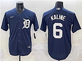 Men's Detroit Tigers #6 Al Kaline Navy Cool Base Stitched Baseball Jersey,baseball caps,new era cap wholesale,wholesale hats