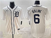 Men's Detroit Tigers #6 Al Kaline White Cool Base Stitched Baseball Jersey,baseball caps,new era cap wholesale,wholesale hats