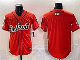 Men's Detroit Tigers Blank Orange With Patch Vapor Premier Limited Stitched Baseball Jersey,baseball caps,new era cap wholesale,wholesale hats
