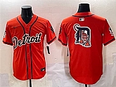 Men's Detroit Tigers Team Big Logo Orange With Patch Vapor Premier Limited Stitched Baseball Jersey,baseball caps,new era cap wholesale,wholesale hats
