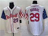 Men's Detroit Tigers #29 Tarik Skubal White 2025 Memorial Day Vapor Premier Limited Stitched Baseball Jersey,baseball caps,new era cap wholesale,wholesale hats