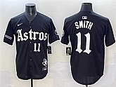 Men's Houston Astros #11 Cam Smith Black Gothic 'Houston Born Barrio Raised' Limited Stitched Baseball Jersey,baseball caps,new era cap wholesale,wholesale hats