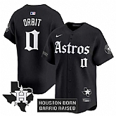 Men's Houston Astros #0 Orbit Black 'Gothic Edition' Vapor Limited Stitched Baseball Jersey Dzhi,baseball caps,new era cap wholesale,wholesale hats