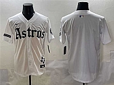 Men's Houston Astros Blank White Gothic 'Houston Born Barrio Raised' Limited Stitched Baseball Jersey,baseball caps,new era cap wholesale,wholesale hats