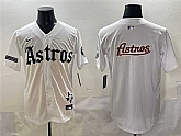 Men's Houston Astros Team Big Logo White Gothic 'Houston Born Barrio Raised' Limited Stitched Baseball Jersey,baseball caps,new era cap wholesale,wholesale hats