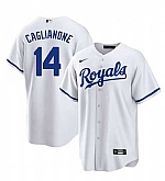 Men's Kansas City Royals #14 Jac Caglianone White Cool Base Stitched Baseball Jersey Dzhi,baseball caps,new era cap wholesale,wholesale hats