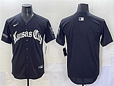 Men's Kansas City Royals Blank Black 'Gothic Crown Edition' Vapor Premier Limited Stitched Baseball Jersey,baseball caps,new era cap wholesale,wholesale hats