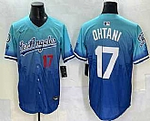 Men's Los Angeles Dodgers #17 Shohei Ohtani Blue 2025 City Connect Limited Stitched Jersey,baseball caps,new era cap wholesale,wholesale hats