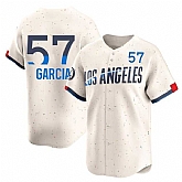 Men's Los Angeles Dodgers #57 Luis Garcia Cream  City Connect Limited Stitched Baseball Jersey Dzhi,baseball caps,new era cap wholesale,wholesale hats