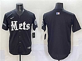 Men's New York Mets Blank Black 'Gotham Gothic Edition' Vapor Premier Limited Stitched Baseball Jersey,baseball caps,new era cap wholesale,wholesale hats