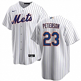 Men's New York Mets #23 David Peterson White Cool Base Stitched Baseball Jersey Dzhi,baseball caps,new era cap wholesale,wholesale hats