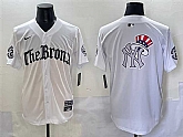 Mens New York Yankees Team Big Logo White 'Gothic Legacy Edition' Vapor Premier Limited Stitched Baseball Jersey,baseball caps,new era cap wholesale,wholesale hats