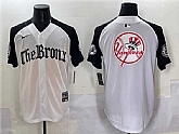 Men's New York Yankees Team Big Logo White Black 'Gothic Legacy Edition' Vapor Premier Limited Stitched Jersey,baseball caps,new era cap wholesale,wholesale hats