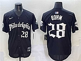Men's Philadelphia Phillies #28 Alec Bohm Black Gothic Vapor Limited Stitched Jersey,baseball caps,new era cap wholesale,wholesale hats