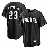 Men's San Diego Padres #23 Fernando Tatis Jr. Black Limited Stitched Baseball Jersey Dzhi,baseball caps,new era cap wholesale,wholesale hats