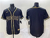 Men's San Diego Padres Blank Black Gold Stitched Baseball Jersey,baseball caps,new era cap wholesale,wholesale hats
