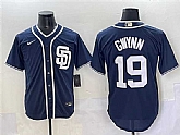 Men's San Diego Padres #19 Tony Gwynn Navy Cool Base Stitched Baseball Jersey,baseball caps,new era cap wholesale,wholesale hats