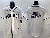 Men's San Diego Padres Team Big Logo White Cool Base Stitched Baseball Jersey1,baseball caps,new era cap wholesale,wholesale hats