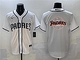 Men's San Diego Padres Team Big Logo White Cool Base Stitched Baseball Jersey,baseball caps,new era cap wholesale,wholesale hats