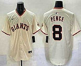 Men's San Francisco Giants #8 Hunter Pence Cream Limited Stitched Jersey,baseball caps,new era cap wholesale,wholesale hats