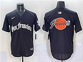 Men's San Francisco Giants Team Big Logo Black 'Gothic Fog Edition' Vapor Premier Limited Stitched Jersey,baseball caps,new era cap wholesale,wholesale hats