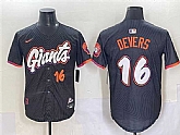 Men's San Francisco Giants #16 Rafael Devers Anthracite 2025 City Connect Limited Stitched Baseball Jersey,baseball caps,new era cap wholesale,wholesale hats