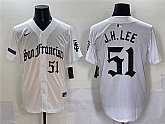 Men's San Francisco Giants #51 Jung Hoo Lee White 'Gothic Fog Edition' Vapor Premier Limited Stitched Baseball Jersey,baseball caps,new era cap wholesale,wholesale hats