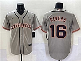 Men's San Francisco Giants #16 Rafael Devers Gray Cool Base Stitched Baseball Jersey,baseball caps,new era cap wholesale,wholesale hats