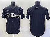Men's St. Louis Cardinals Blank Black 'Gothic Legacy Edition' Vapor Premier Limited Stitched Baseball Jersey,baseball caps,new era cap wholesale,wholesale hats