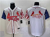 Men's St. Louis Cardinals Team Big Logo White Independence Day Vapor Premier Limited Stitched Baseball Jersey,baseball caps,new era cap wholesale,wholesale hats