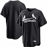 Men's St. Louis Cardinals Blank Black Lights Out Limited Stitched Baseball Jersey Dzhi,baseball caps,new era cap wholesale,wholesale hats