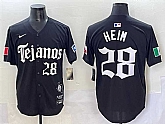 Men's Texas Rangers #28 Jonah Heim Black Gothic Mexico 2025 Vapor Premier Limited Stitched Baseball Jersey,baseball caps,new era cap wholesale,wholesale hats