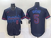 Men's Toronto Blue Jays #5 Daulton Varsho Navy 2024 City Connect Limited Stitched Baseball Jersey,baseball caps,new era cap wholesale,wholesale hats