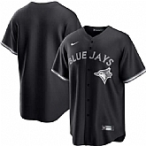 Men's Toronto Blue Jays Blank Black Lights Out Limited Stitched Baseball Jersey Dzhi,baseball caps,new era cap wholesale,wholesale hats