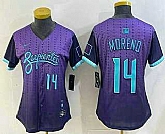 Women's Arizona Diamondbacks #14 Gabriel Moreno Number Purple 2025 City Connect Limited Jersey,baseball caps,new era cap wholesale,wholesale hats