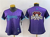 Women's Arizona Diamondbacks Team Big Logo Purple 2025 City Connect Limited Stitched Baseball Jersey(Run Small),baseball caps,new era cap wholesale,wholesale hats