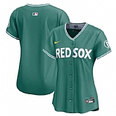 Women's Boston Red Sox Blank Green 2025 City Connect Limited Stitched Baseball Jersey(Run Small) Dzhi,baseball caps,new era cap wholesale,wholesale hats