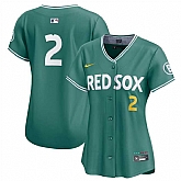 Women's Boston Red Sox #2 Alex Bregman Green 2025 City Connect Limited Stitched Baseball Jersey(Run Small) Dzhi,baseball caps,new era cap wholesale,wholesale hats