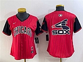 Women's Chicago White Sox Team Big Logo Red Black 2025 City Connect Limited Stitched Baseball Jersey(Run Small),baseball caps,new era cap wholesale,wholesale hats