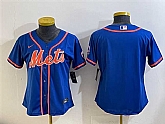 Women's New York Mets Blank Royal Cool Base Stitched Baseball Jersey(Run Small),baseball caps,new era cap wholesale,wholesale hats