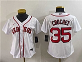 Youth Boston Red Sox #35 Garrett Crochet White Cool Base Stitched Baseball Jersey,baseball caps,new era cap wholesale,wholesale hats