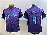 Youth Arizona Diamondbacks #4 Ketel Marte Purple 2025 City Connect Limited Stitched Baseball Jersey,baseball caps,new era cap wholesale,wholesale hats