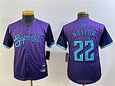 Youth Arizona Diamondbacks #22 Josh Naylor Purple 2025 City Connect Limited Stitched Baseball Jersey,baseball caps,new era cap wholesale,wholesale hats
