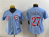 Youth Chicago Cubs #27 Seiya Suzuki Blue 2024-25 2nd Alternate Limited Stitched Baseball Jersey,baseball caps,new era cap wholesale,wholesale hats